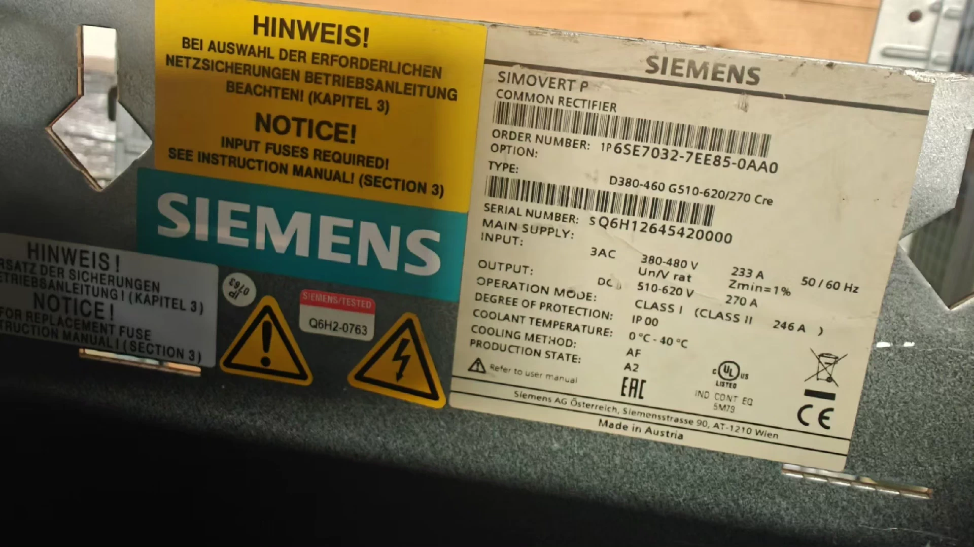 Siemens servo drive 6SE7032-7EE85-0AA0 Brand New and Genuine inverter test OK Fast Shipping