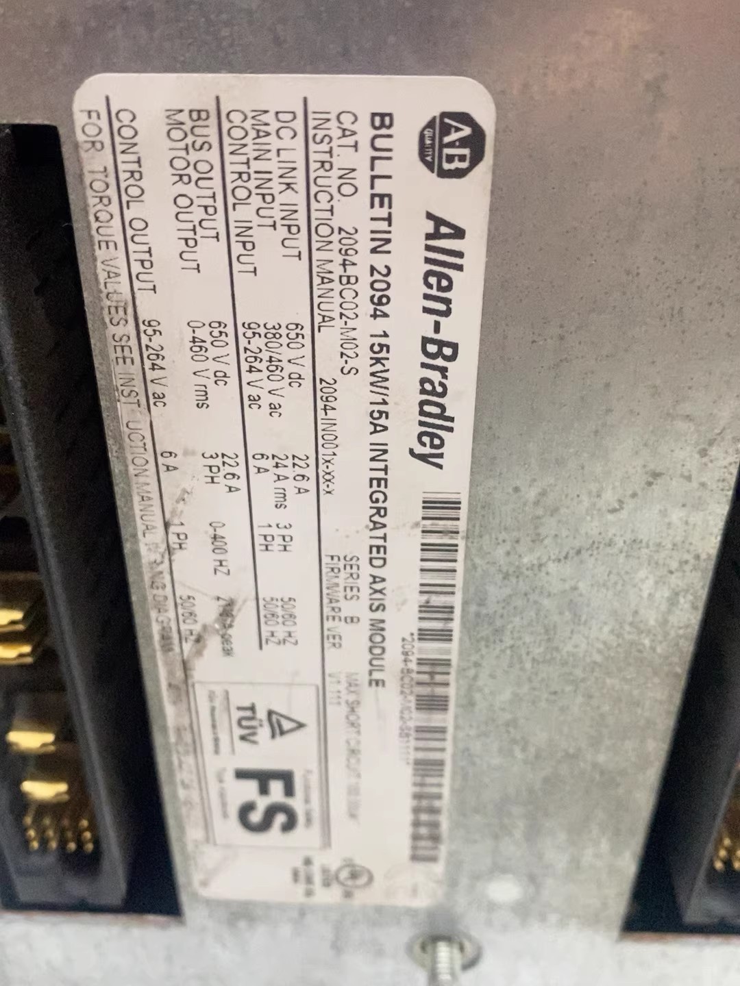 2094-BC02-M02-S Allen-Bradley SFrequency Converter Brand New and Genuine inverter test OK Fast Shipping