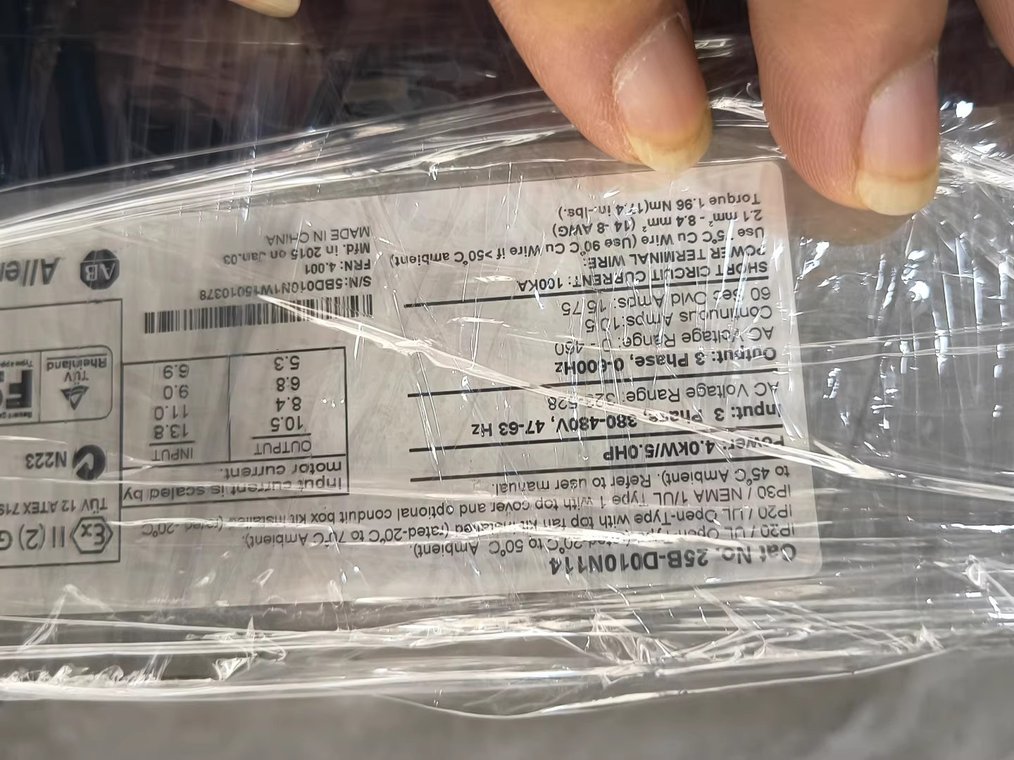 25B-D010N114 Allen-Bradley SFrequency Converter Brand New and Genuine inverter test OK Fast Shipping