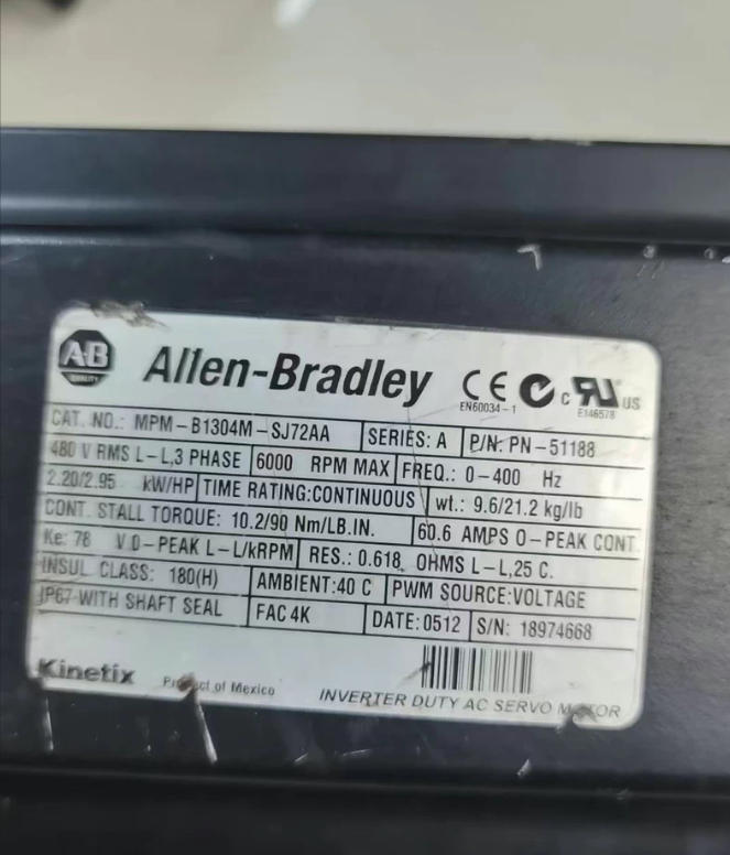 MPM-B1304M-SJ72AA Allen-Bradley SFrequency Converter Brand New and Genuine inverter test OK Fast Shipping