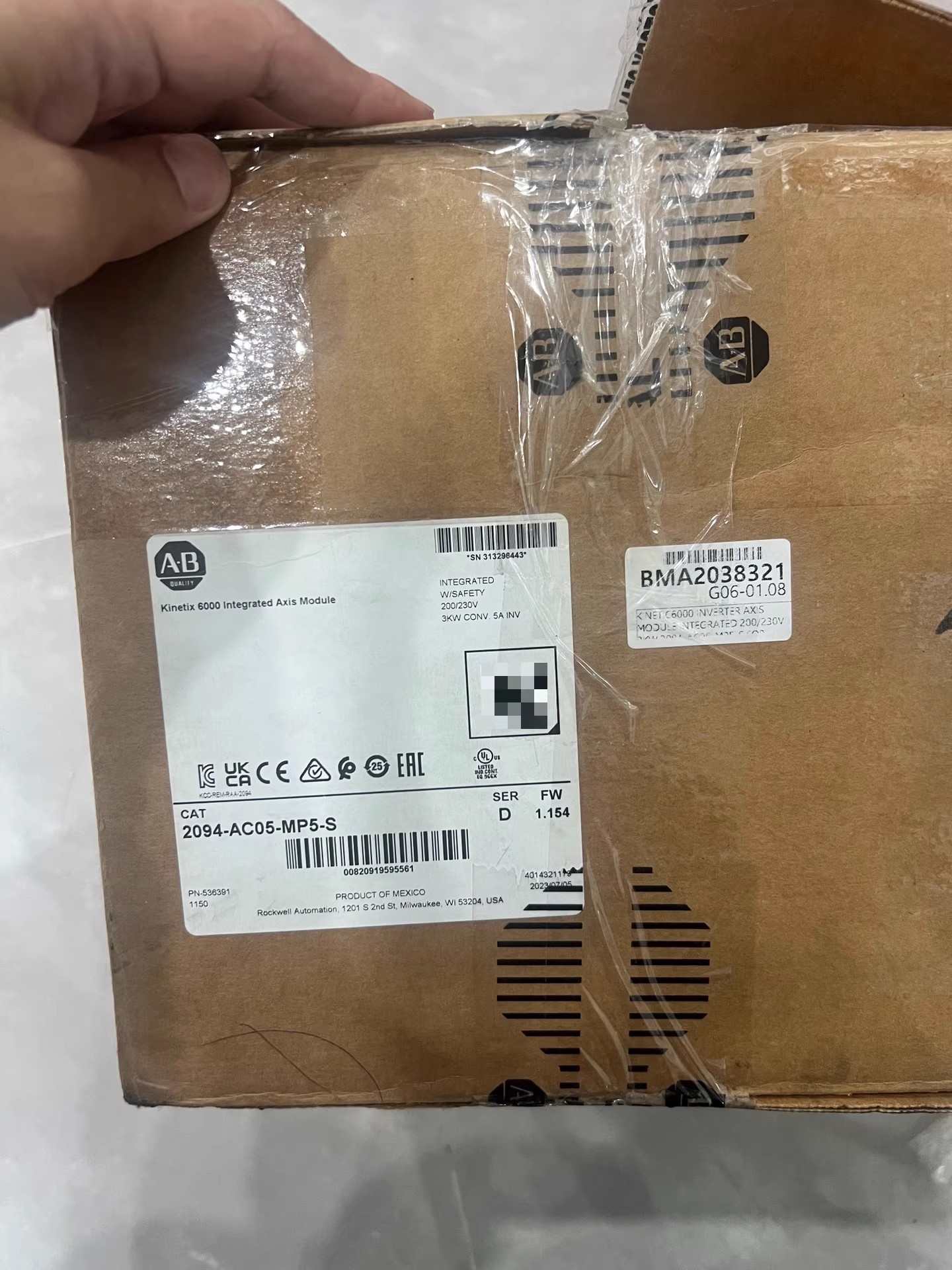 2094-AC05-MP5-S Allen-Bradley SFrequency Converter Brand New and Genuine inverter test OK Fast Shipping