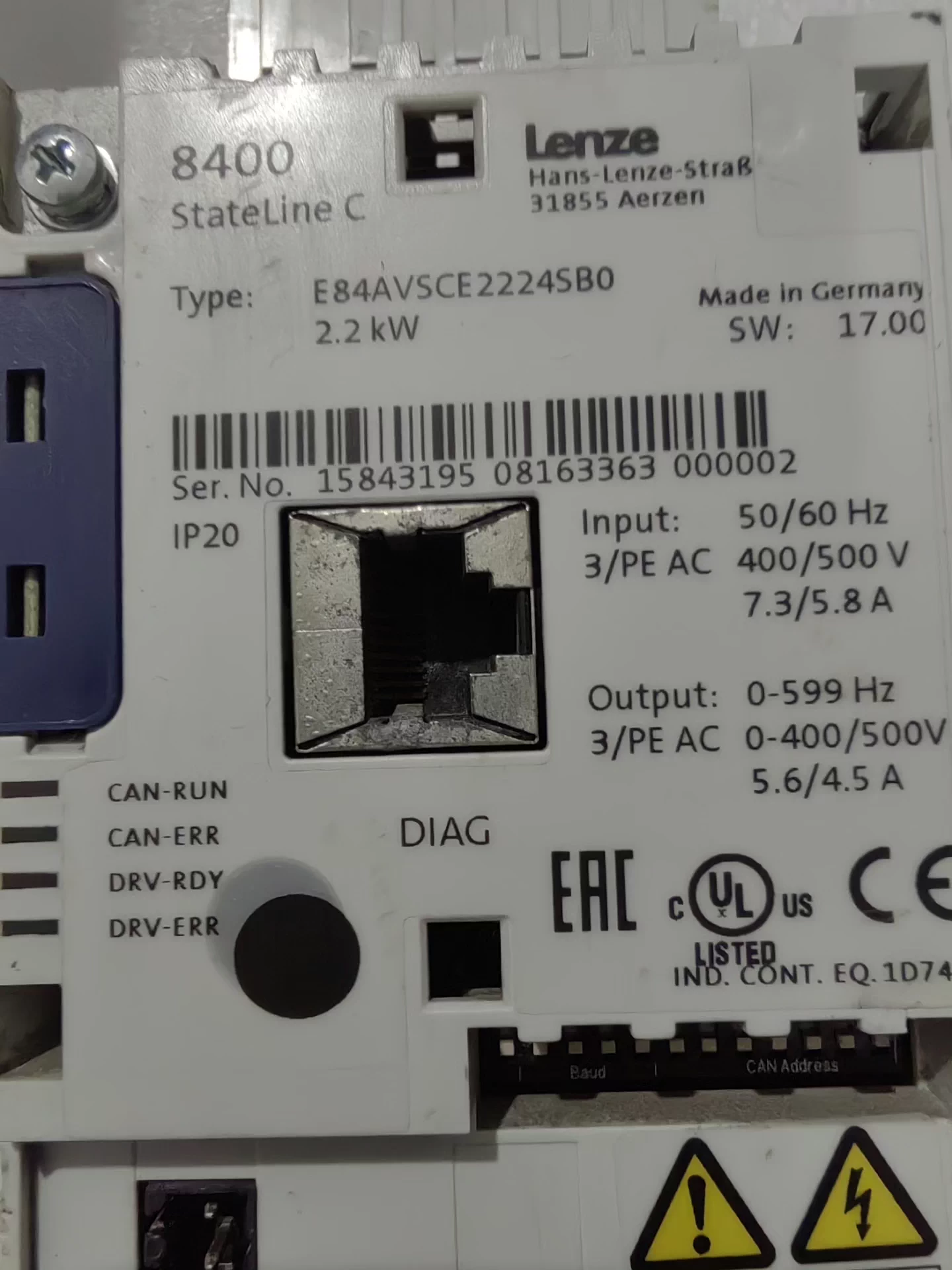 E84AVSCE2224SB0 Frequency converter module Brand New and Genuine inverter test OK Fast Shipping