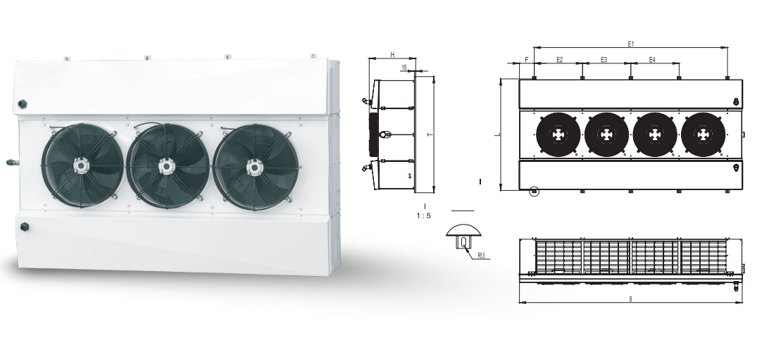 Low temperature air cooler