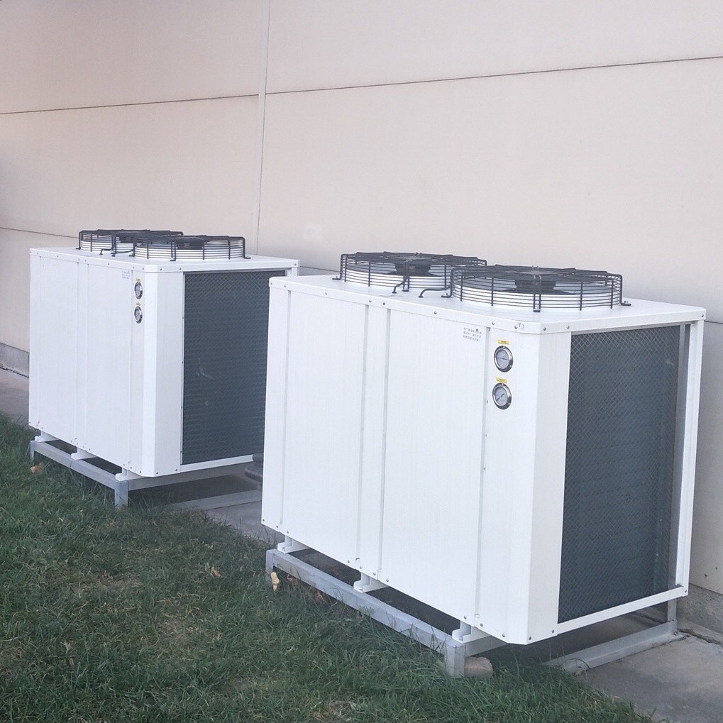 3-15hp single fan, dual fan top outlet refrigeration unit