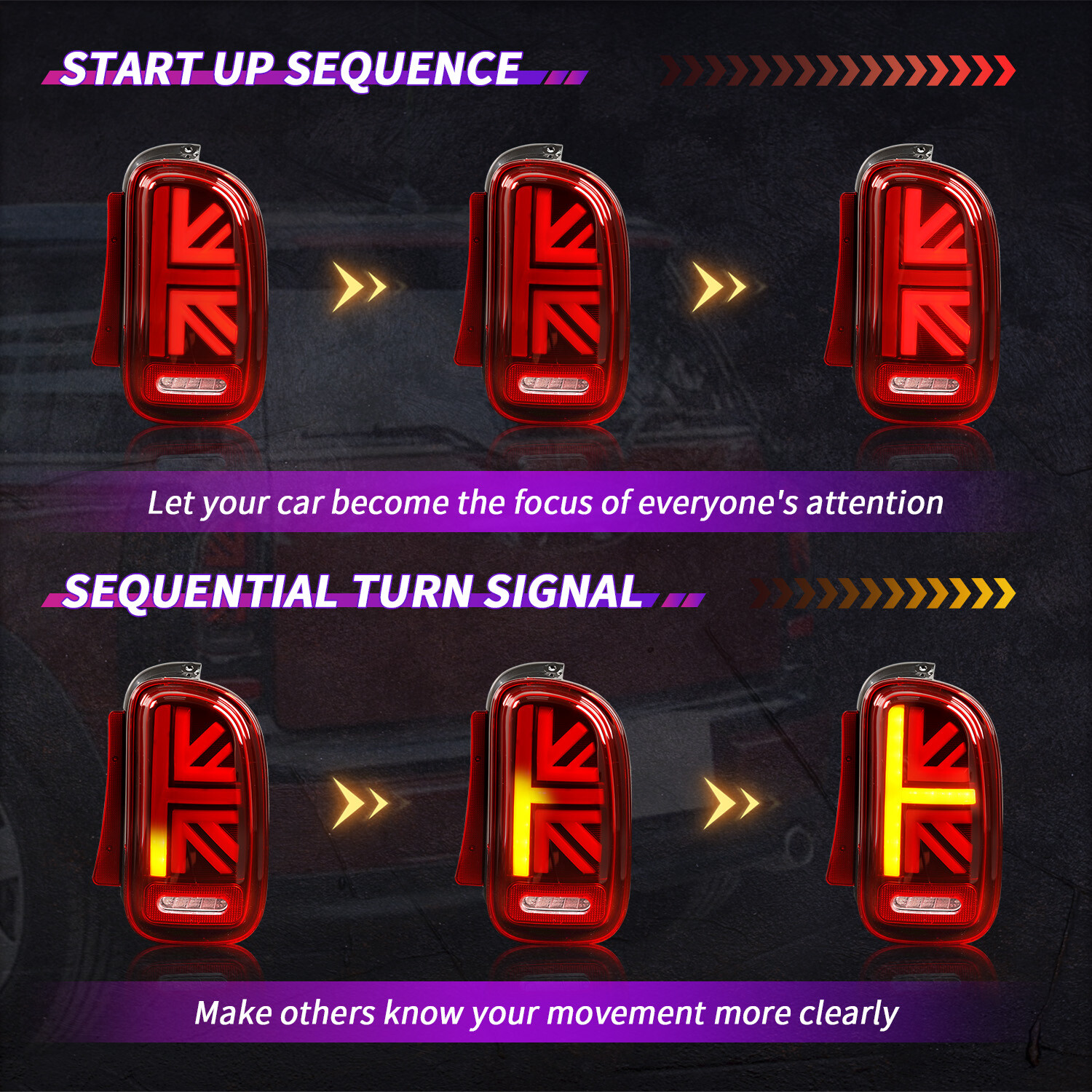 Mini R55 taillight, 2007-2014, universal for the previous and later periods