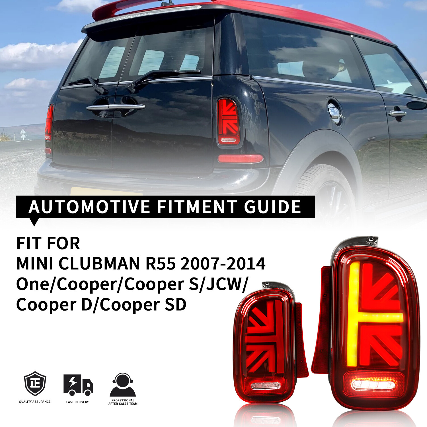 Mini R55 taillight, 2007-2014, universal for the previous and later periods