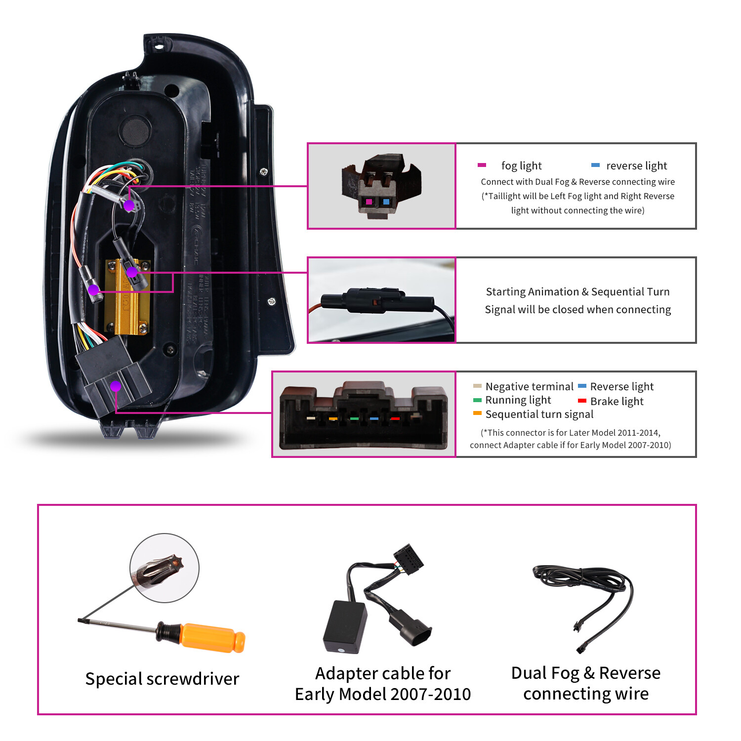 Mini R55 taillight, 2007-2014, universal for the previous and later periods