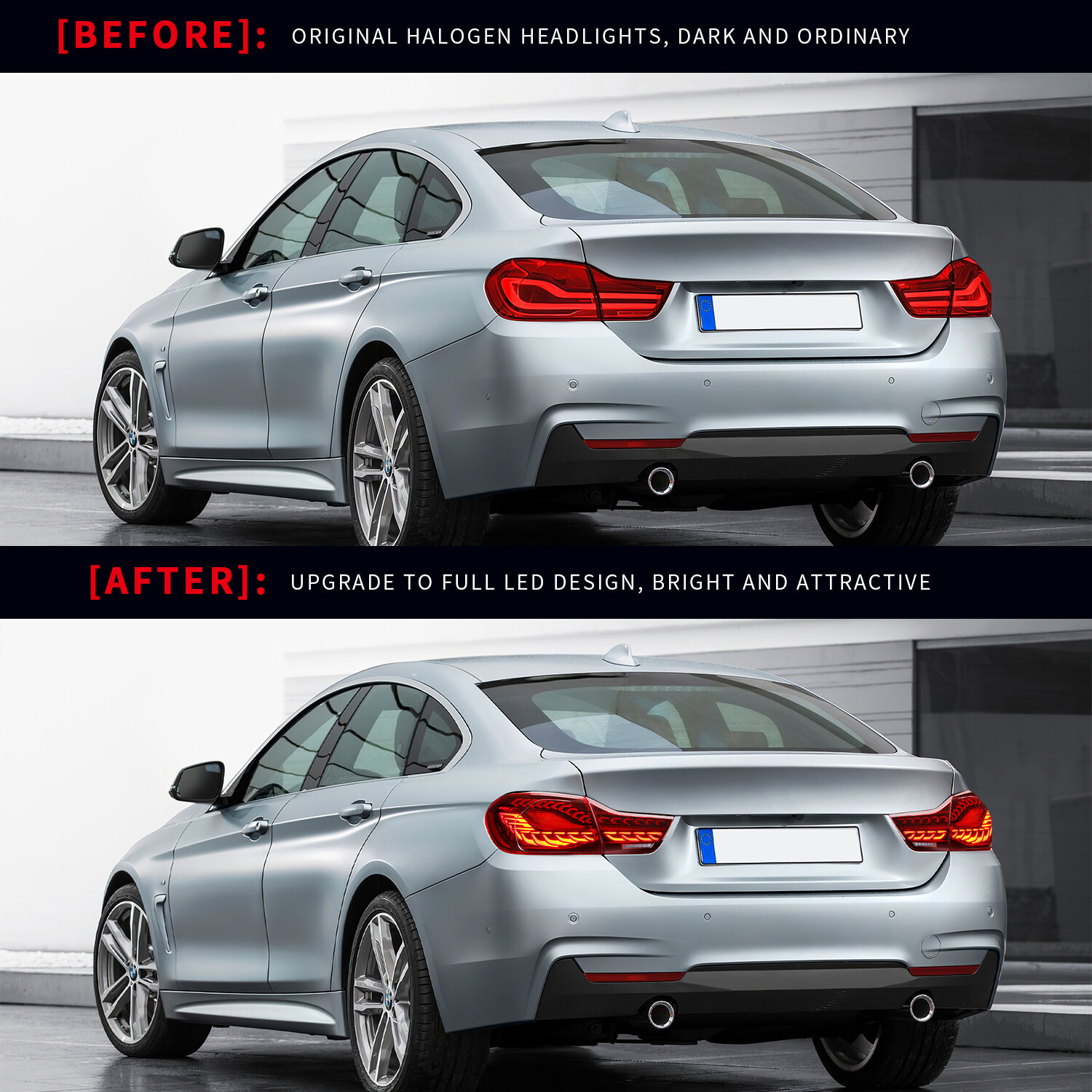 2013-2020 BMW 4 Series Concept Tail Light Red