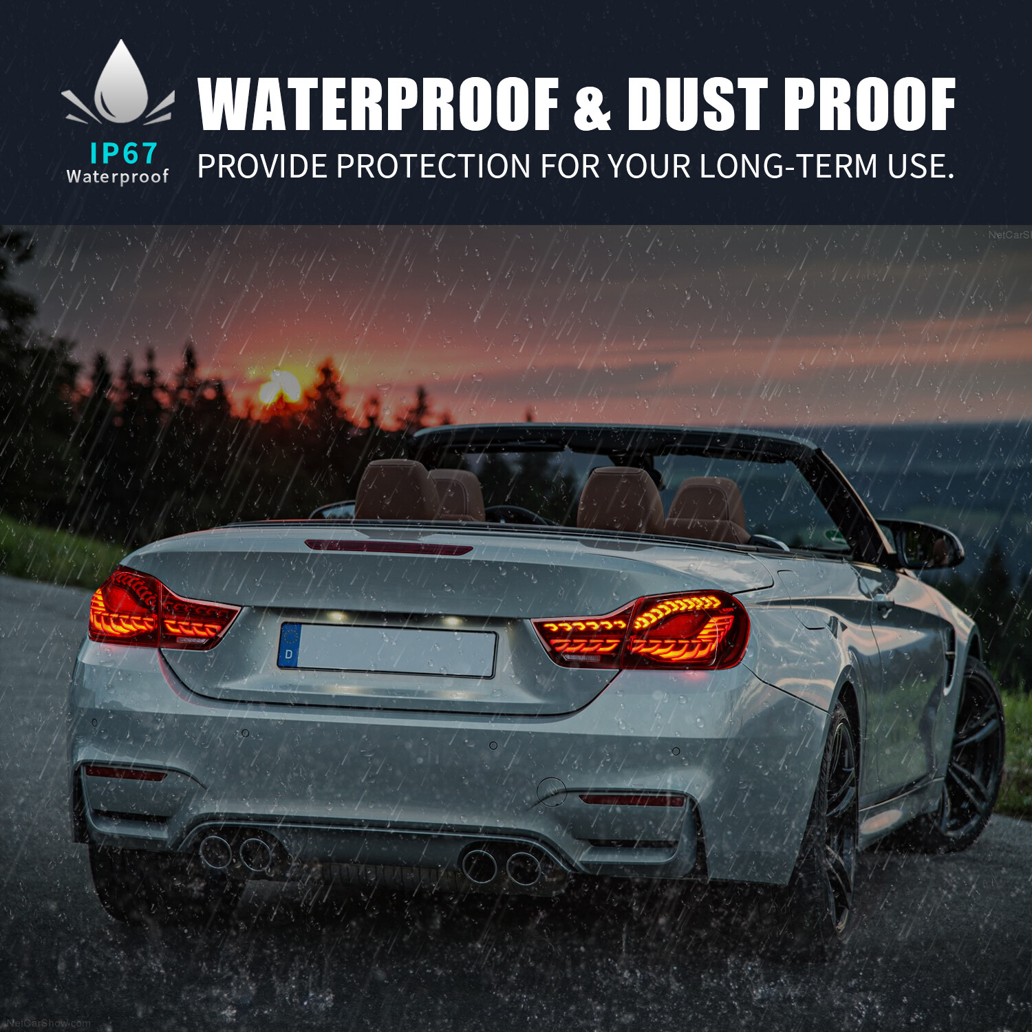 2013-2020 BMW 4 Series Concept Tail Light Red