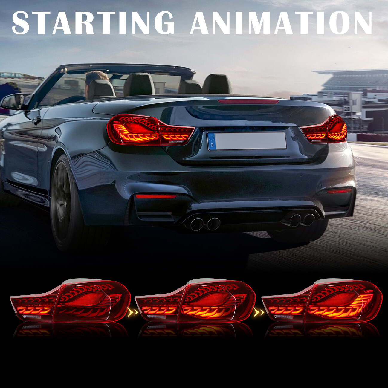 2013-2020 BMW 4 Series Concept Tail Light Red