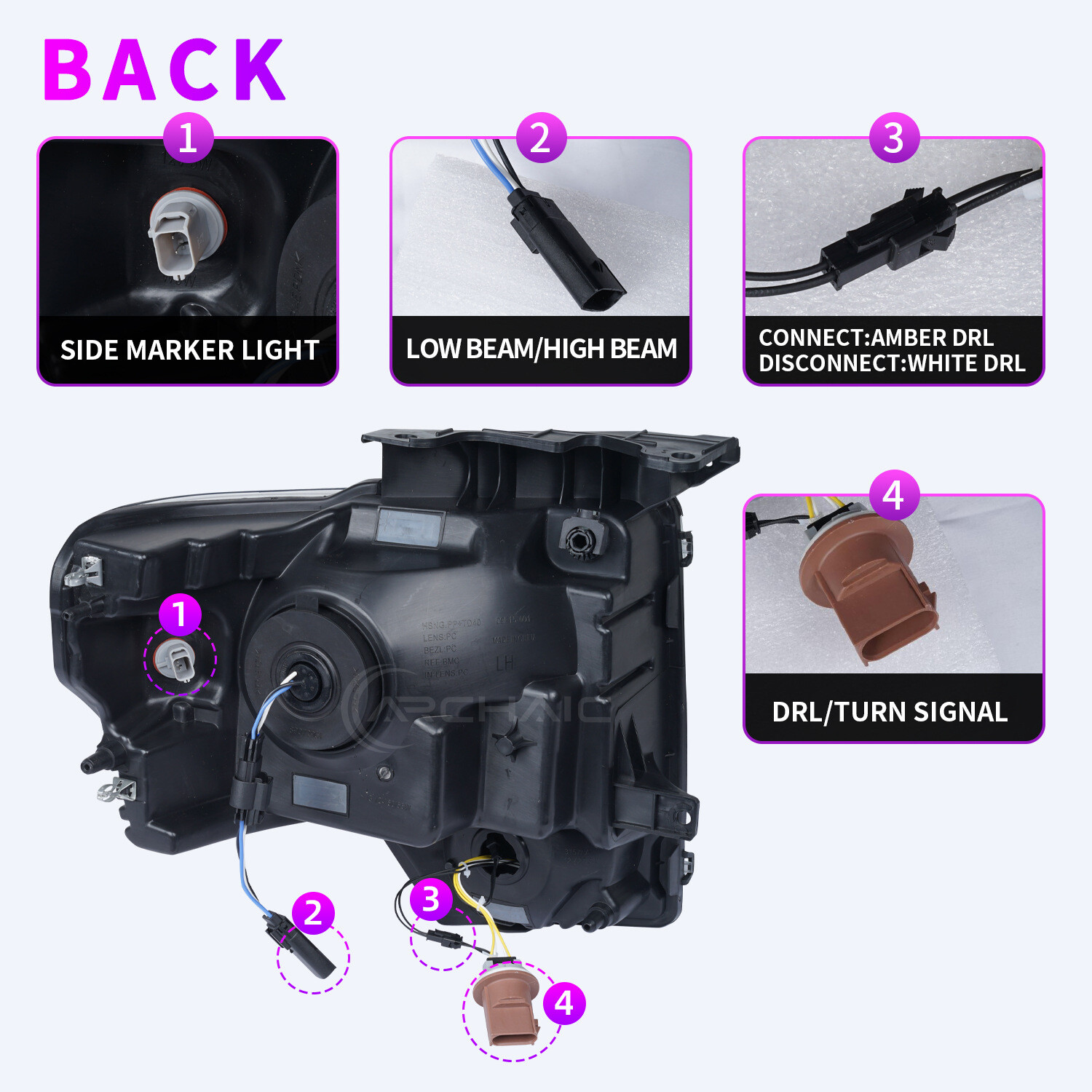 Ford F150 Headlight 2009-2014 Left Hand Drive