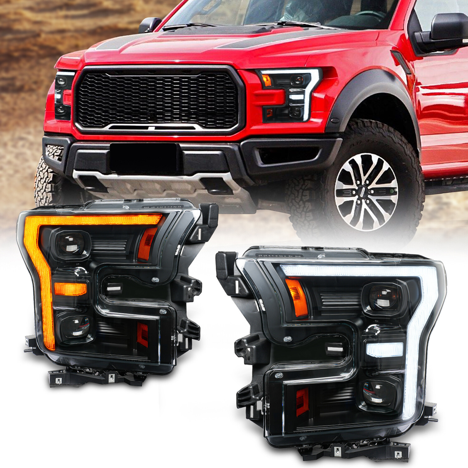 Ford F150 Headlight LHD 2015-2020 Full LED