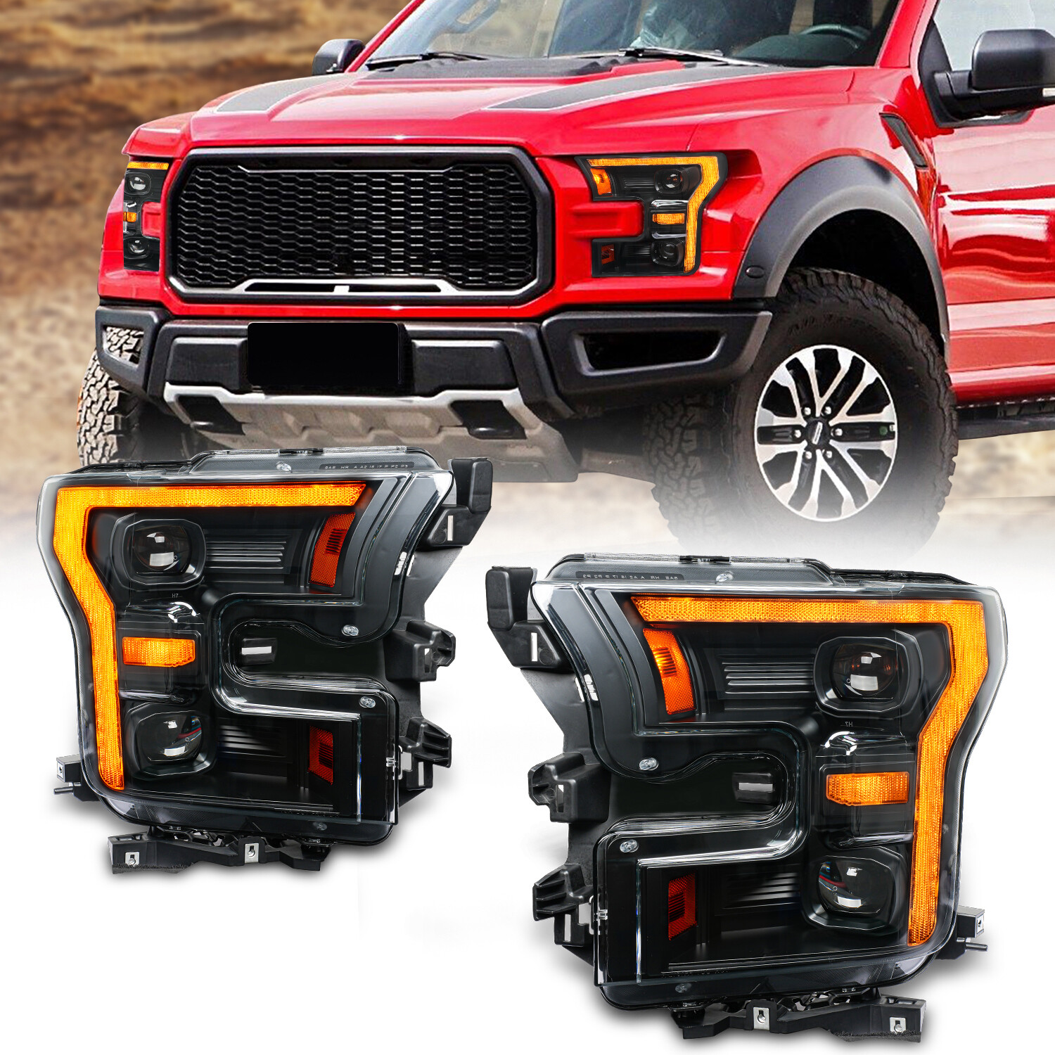 Ford F150 Headlight LHD 2015-2020 Full LED