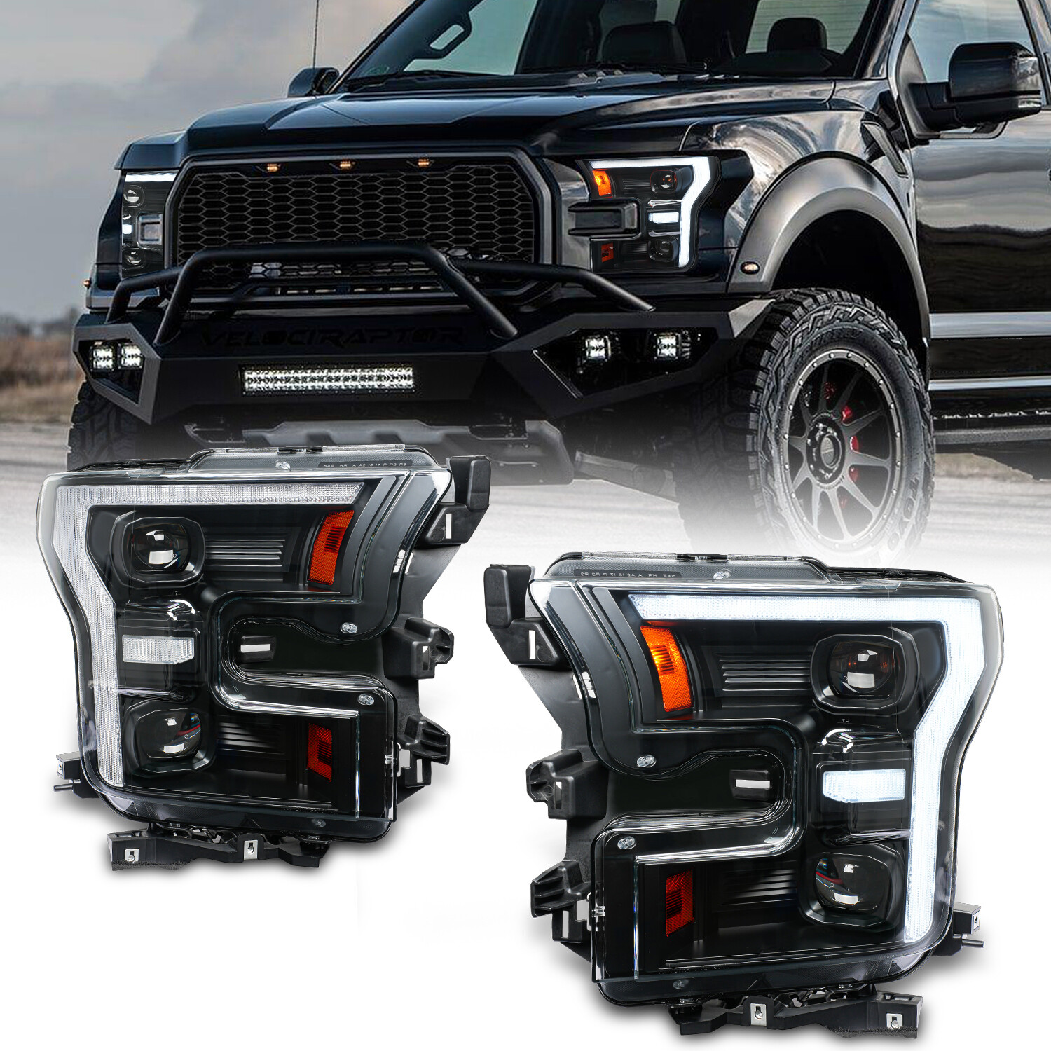 Ford F150 Headlight LHD 2015-2020 Full LED