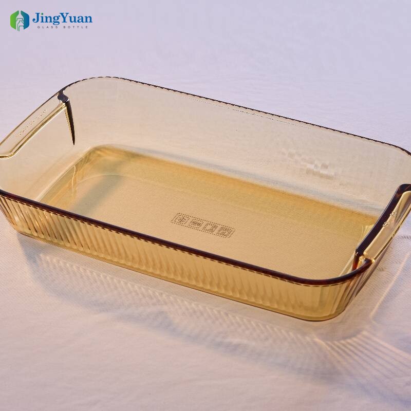 borosilicate glass baking tray