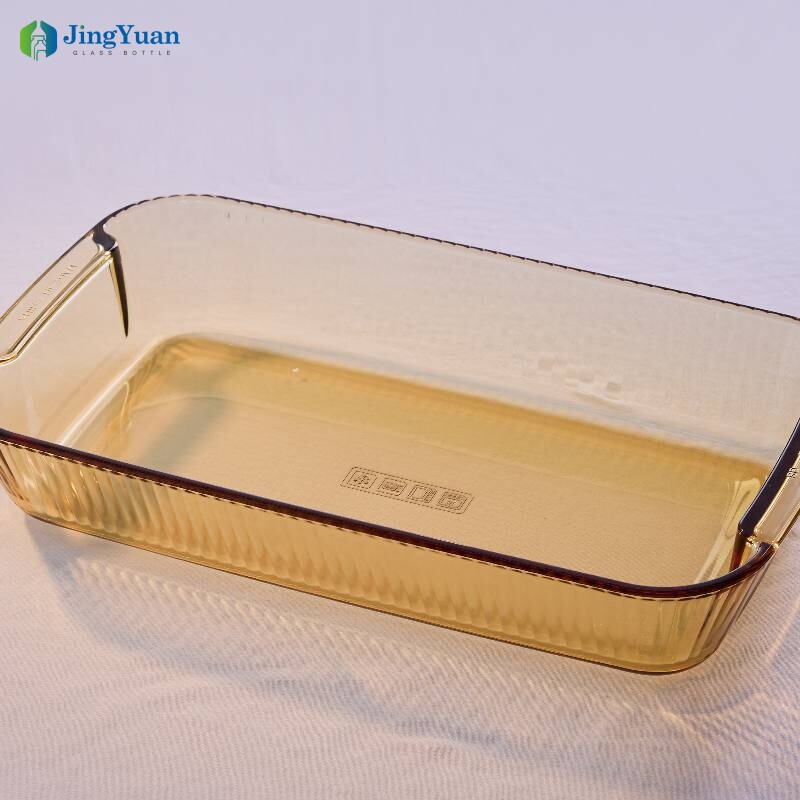 borosilicate glass baking tray