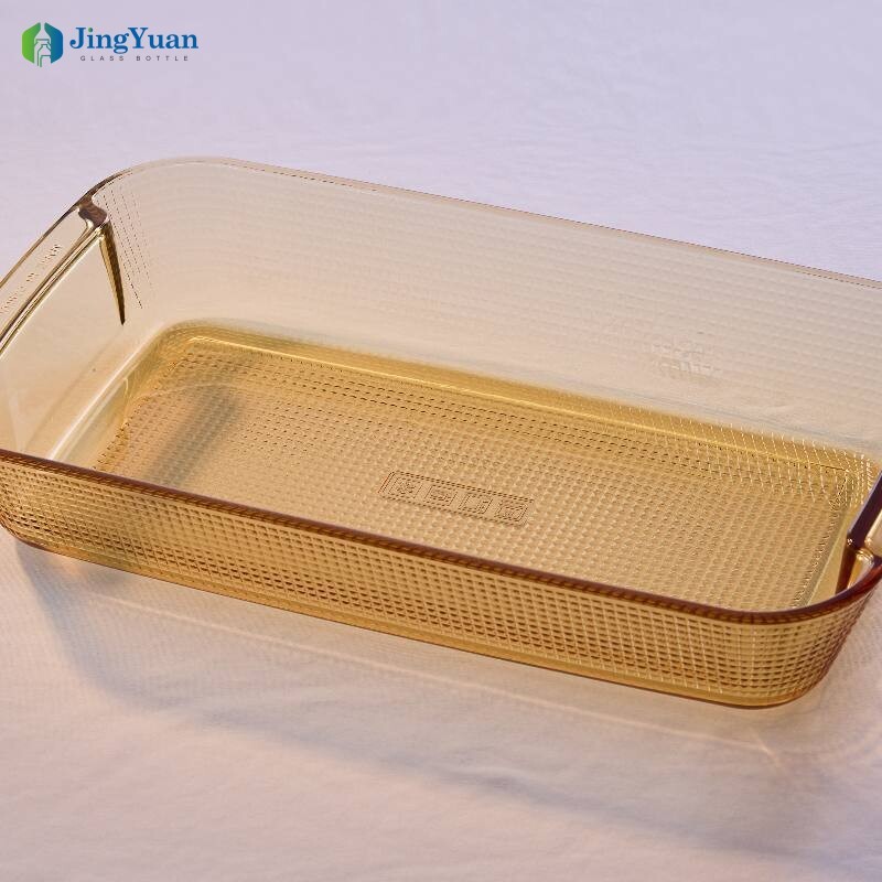 borosilicate glass baking tray