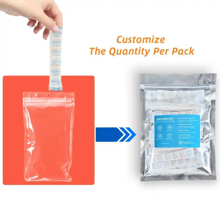 Silicone desiccant pack