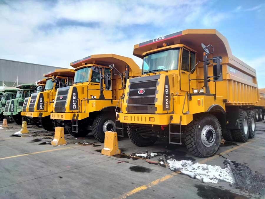 Automatic fire suppression for wide-body dump trucks