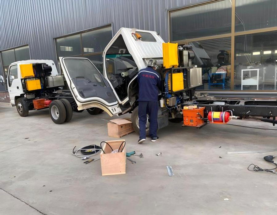 Installation Project Of Automatic Fire Suppression System For Flatbed Transport Vehicles