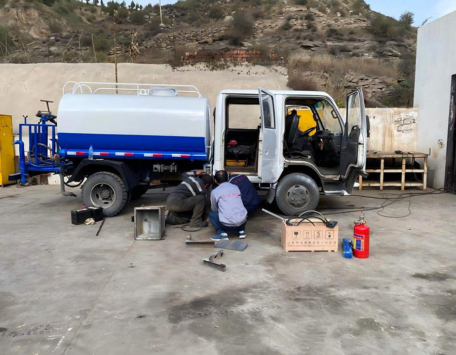 Installation Project Of Automatic Fire Suppression System for Water Sprinkler Trucks