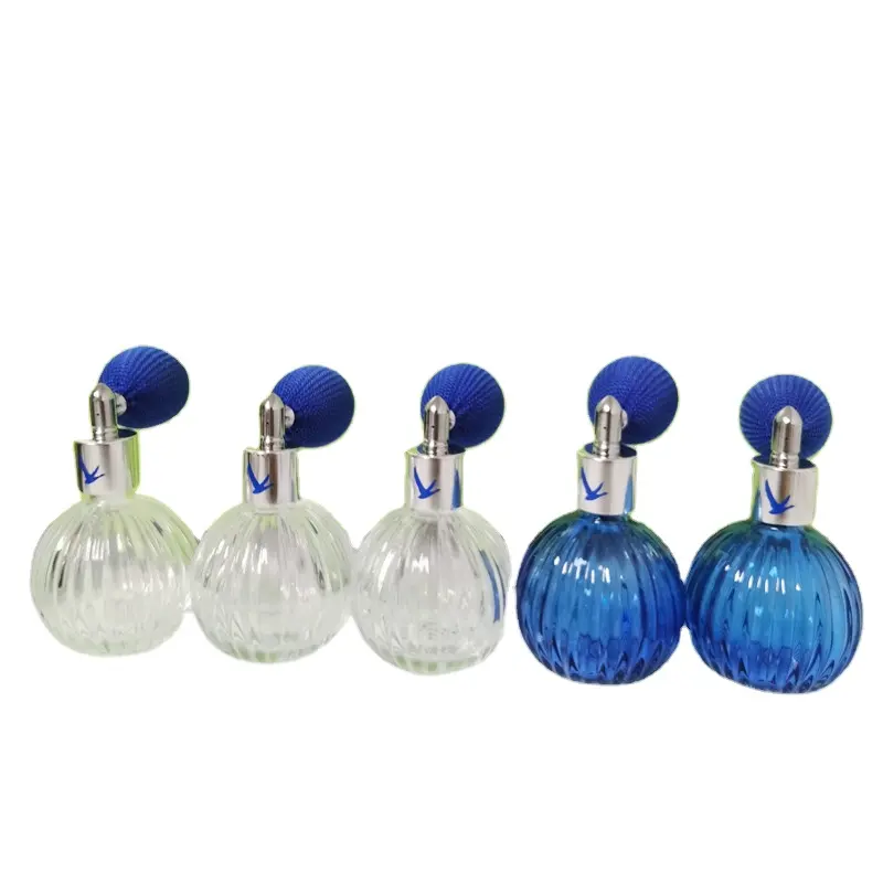 50ml 100ml crystal blue glass perfume bottle atomizer refillable purple pineapple airbag sprayer with light bulb airbag spray 50ml 100ml crystal blue glass perfume bottle atomizer refillable purple pineapple airbag sprayer with light bulb airbag spray