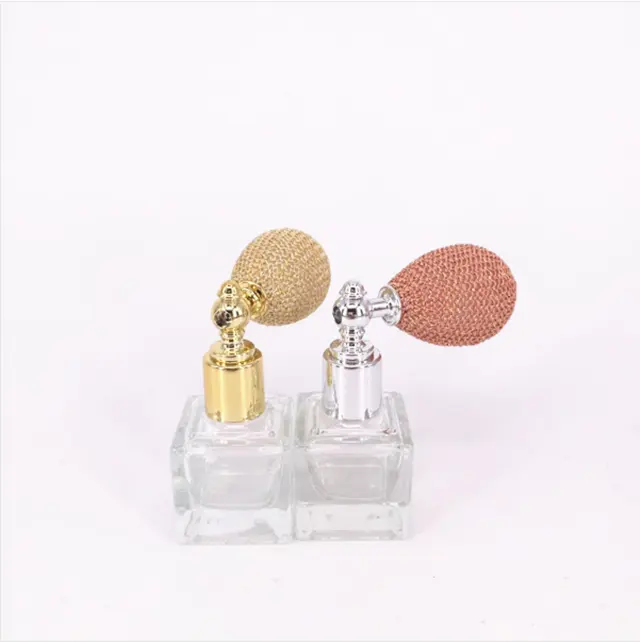 cube sprayer powder glass bottle cap 10ml square glass bottle empty perfume bottle 10ml