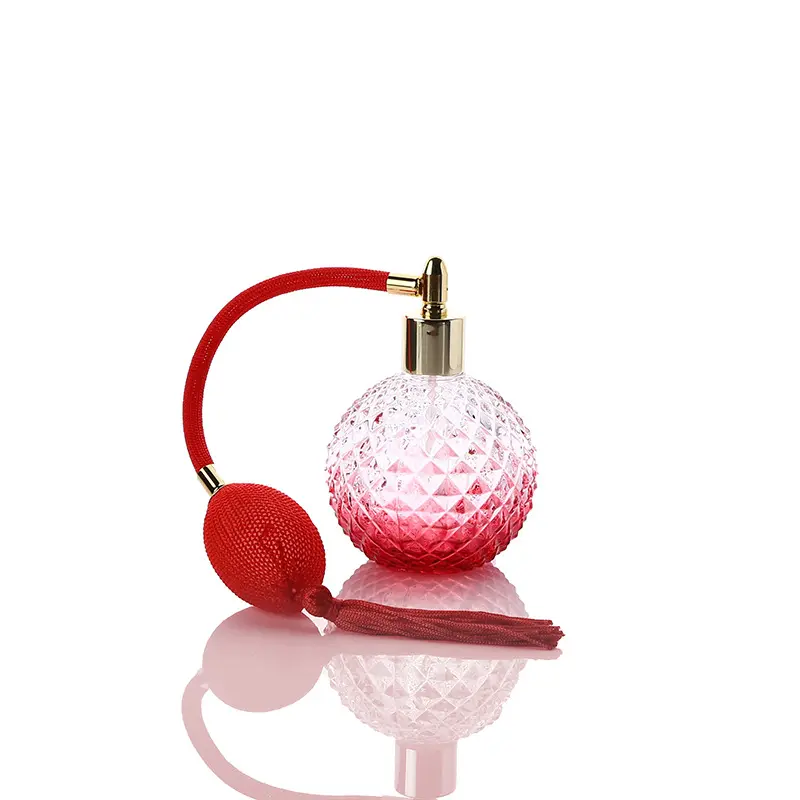 luxury vintage airbag perfume bottle 100ml glass spray bottle