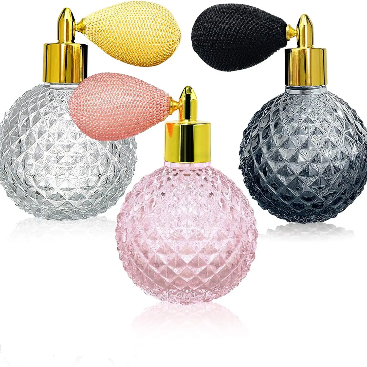 luxury vintage airbag perfume bottle 100ml glass spray bottle