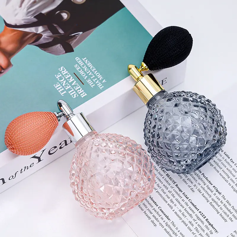 luxury vintage airbag perfume bottle 100ml glass spray bottle