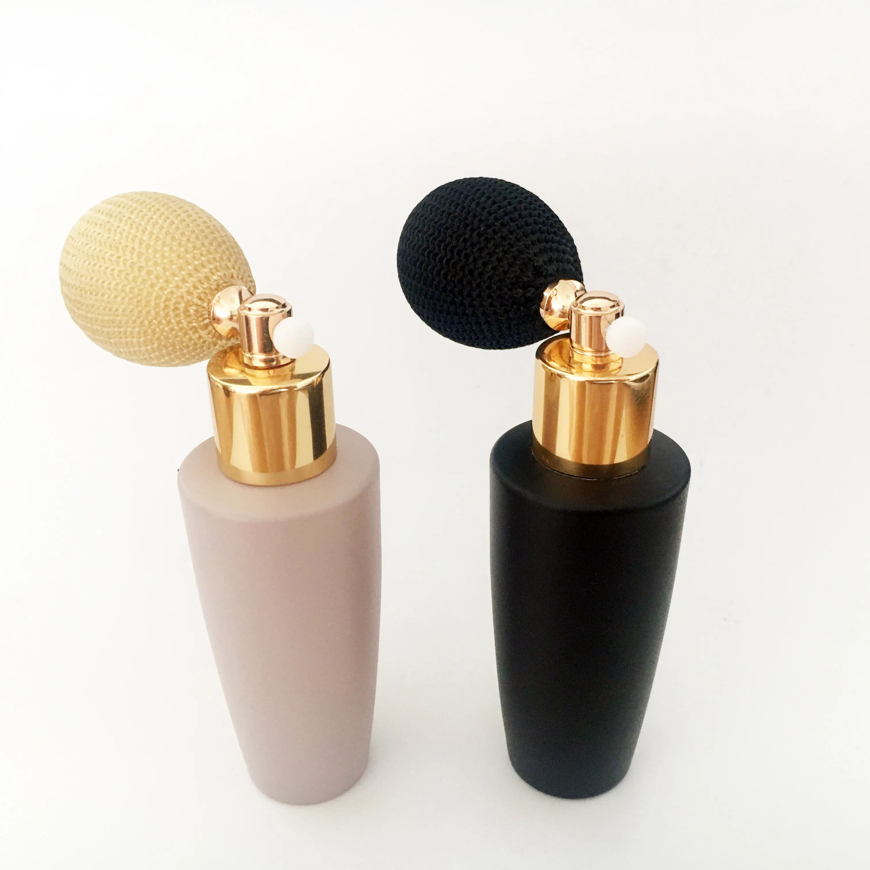 fabric air pump bulb spray atomizer powder aerosol glass bottle