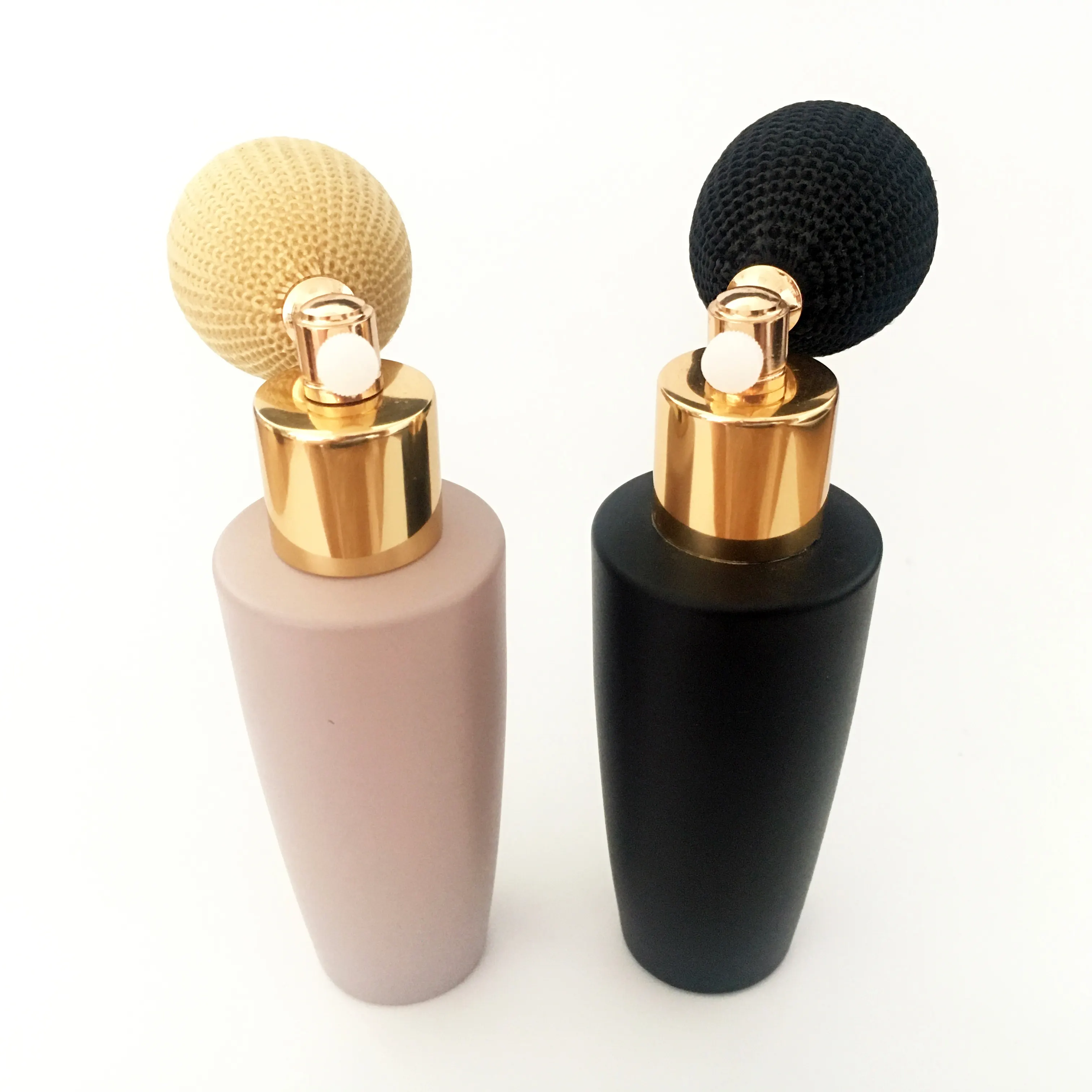 fabric air pump bulb spray atomizer powder aerosol glass bottle