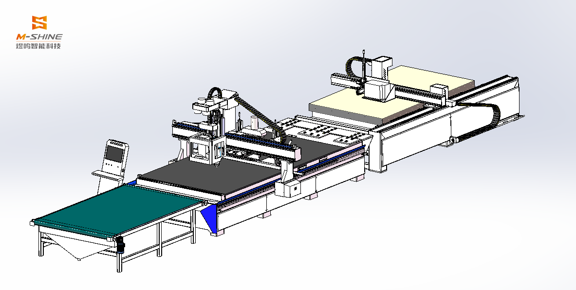 2026 Export to Poland | JINAN M-shineTech CNC Production Line for MDF Panel Furniture