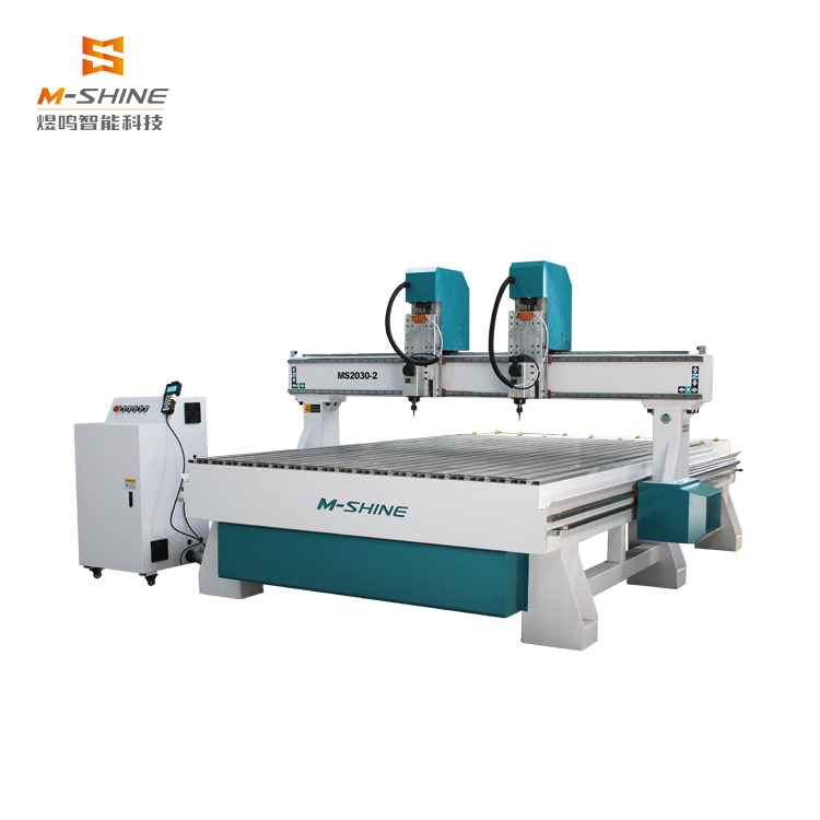 2030-2T-type structure of double-head engraving machine JINAN M-SHINE 