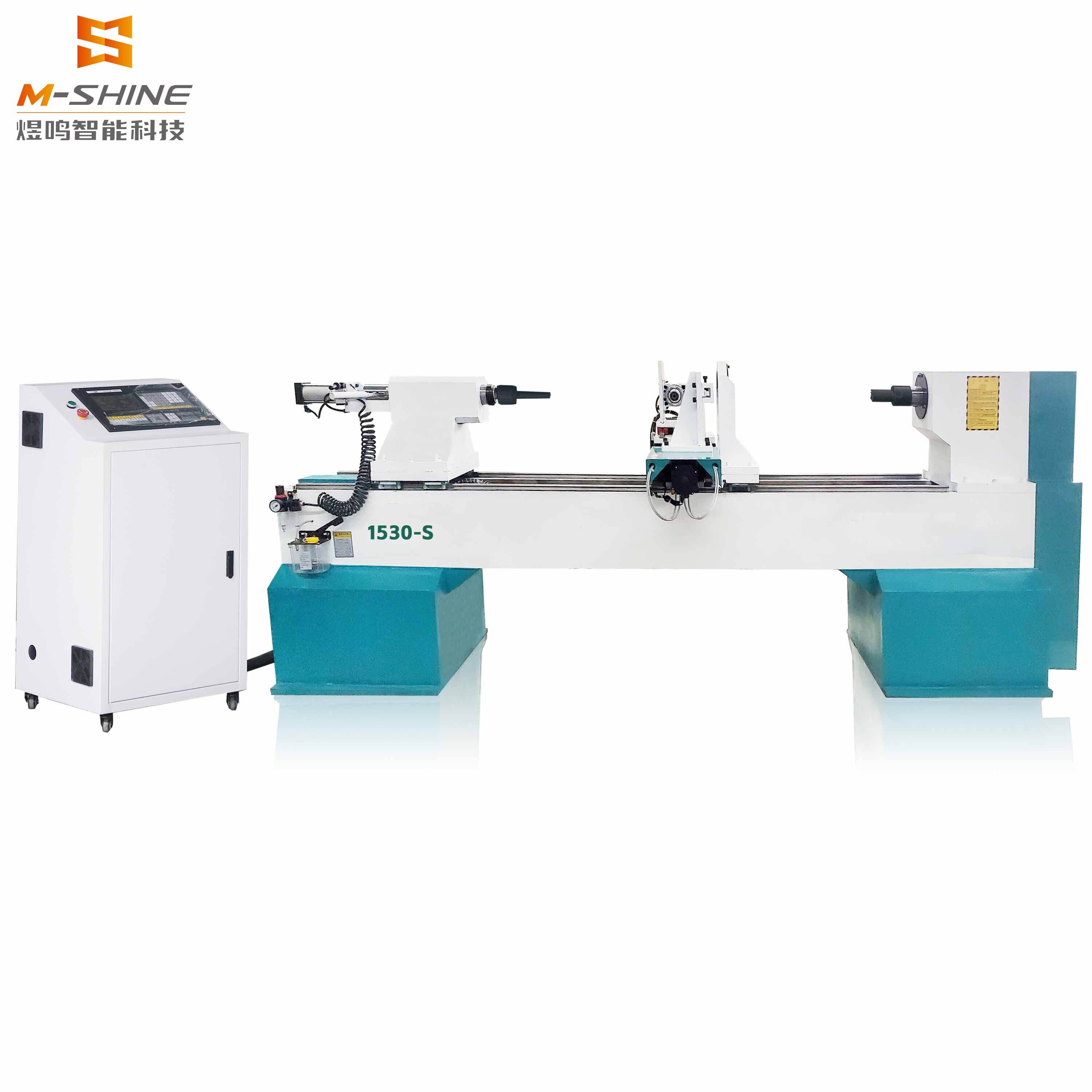 M-SHINE cnc 1530 Single-axis double-tool Turning, Milling and Engraving CNC Woodworking lathe