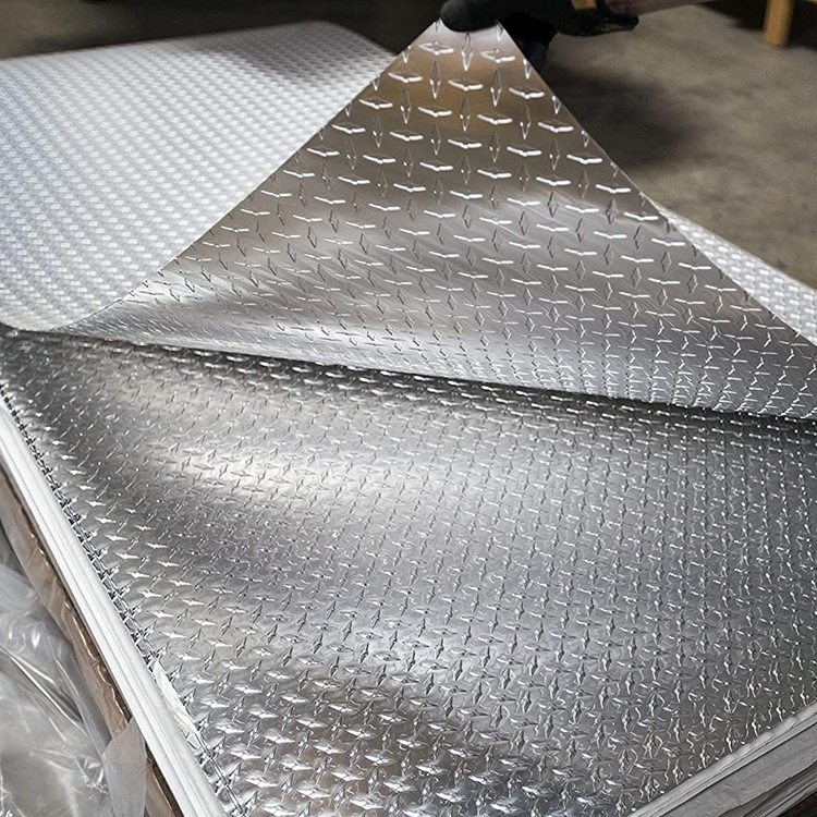 Galvanized steel checkered plate