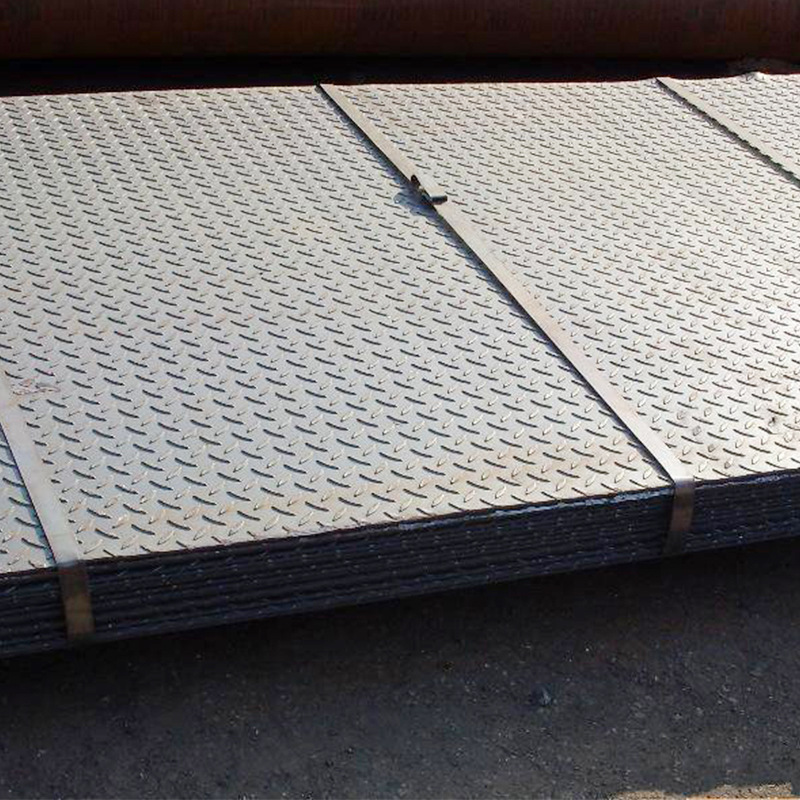 Galvanized steel checkered plate