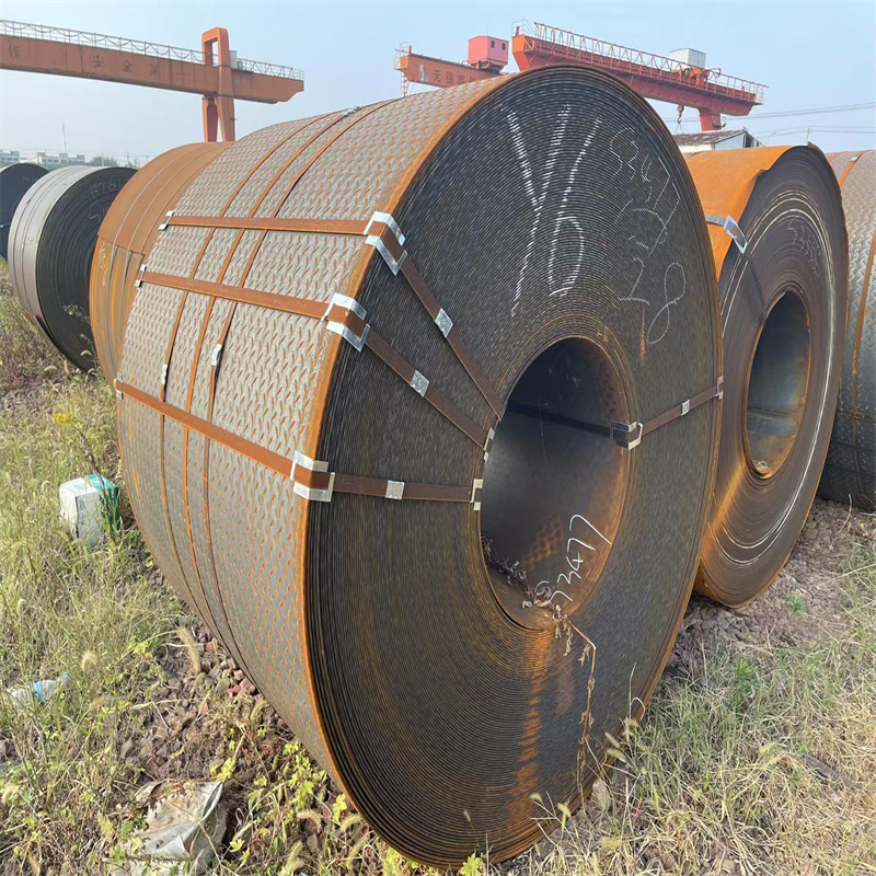 Carbon steel checkered coil