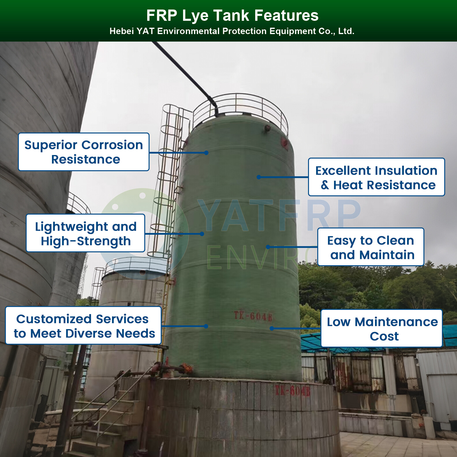 FRP Alkali/Caustic Storage Tank