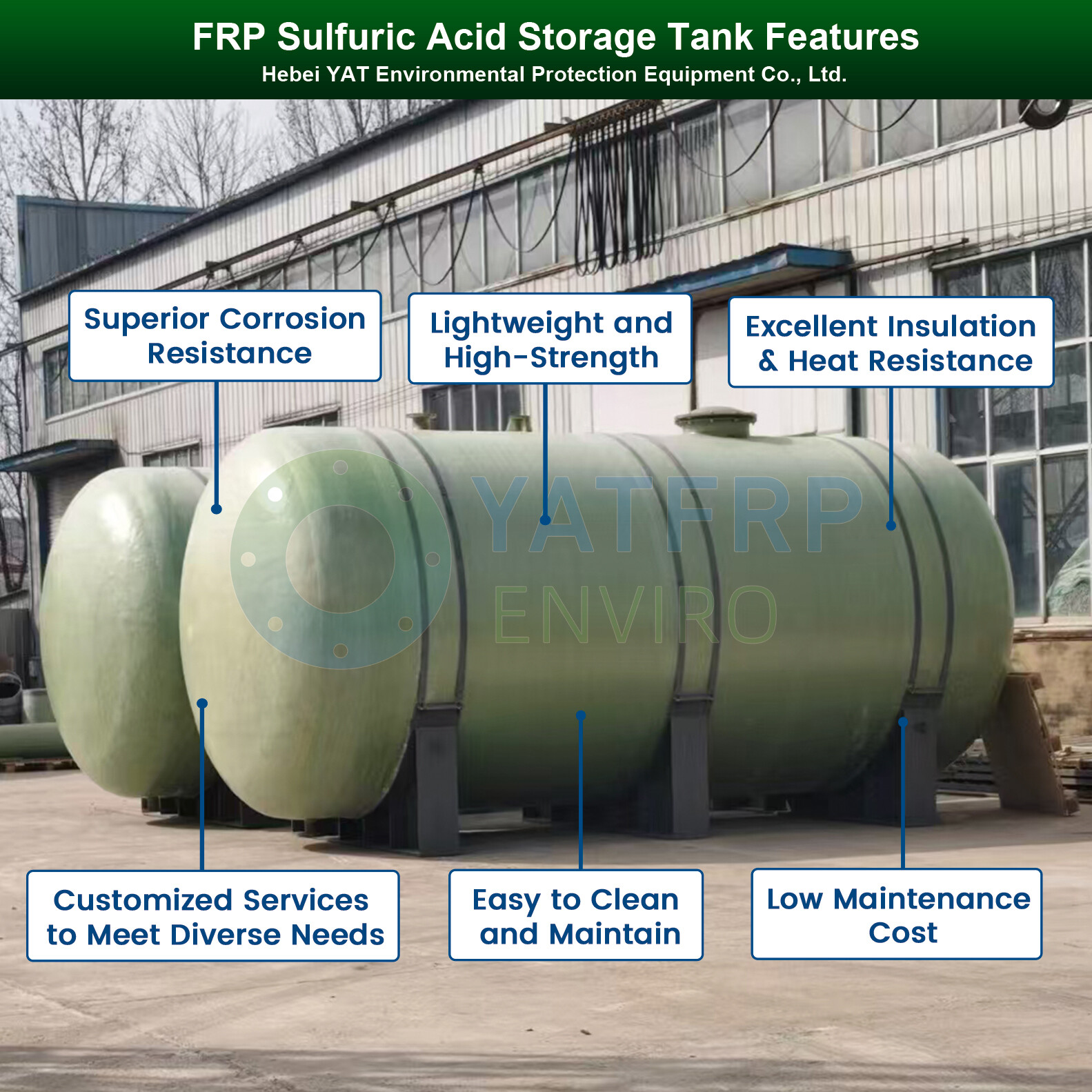 FRP Sulfuric Acid Storage Tank