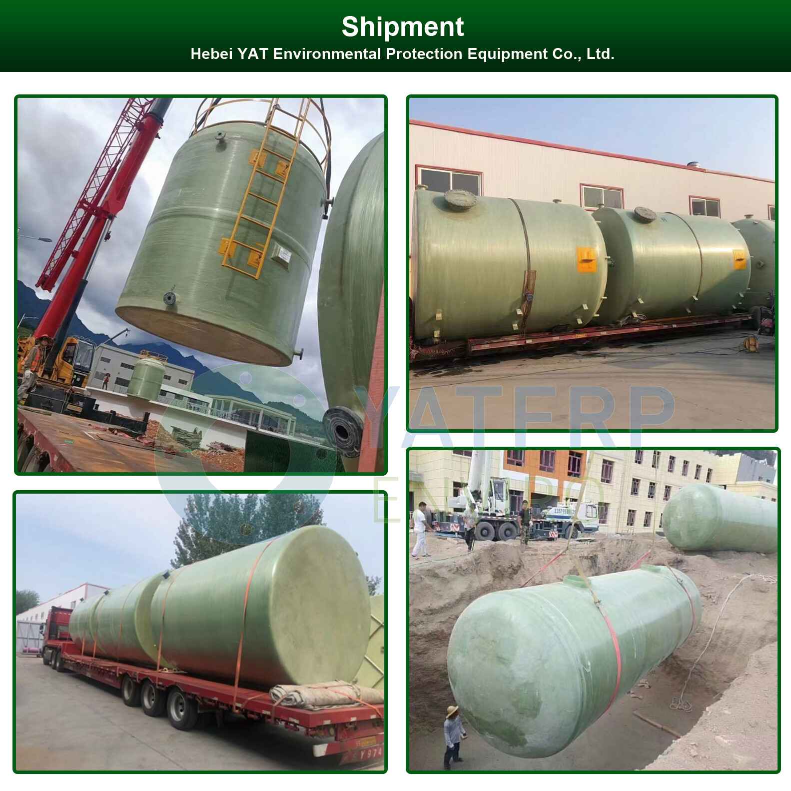 10,000-gallon FRP Storage Tank