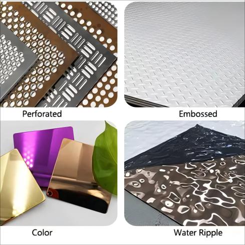 Perforated / Embossed / Water Ripple / Chequered Stainless Steel Sheets – Decorative & Functional