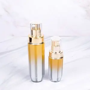 Custom Acrylic Gradient Cream Jar and Lotion Bottle