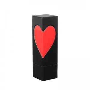 Black Square Heart Shape Lipstick Tubes