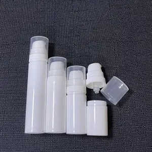 White Frost 10ml Airless Lotion Pump Bottles
