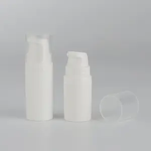 White Frost 10ml Airless Lotion Pump Bottles