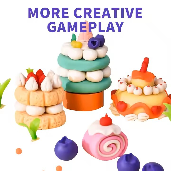 Plasticine Non-Toxic Color Clay Safe Food Grade Ultra-Light Handmade DIY Toys Kindergarten Boys Girls Similar Play dough Slime
