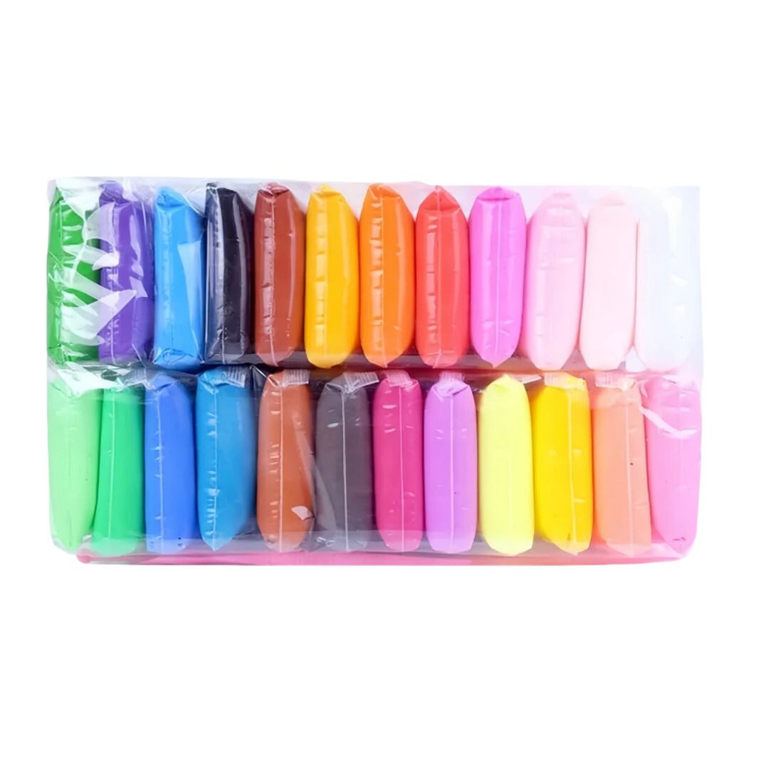 24 Color ultra Light Colored Modeling  Air Dry Soft Craft Handmade Diy Plasticine  Set Clay  For Children 24 Color ultra Light Colored Modeling  Air Dry Soft Craft Handmade Diy Plasticine  Set Clay  For Children