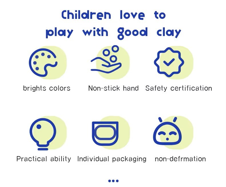 橡皮泥手绘36色安全超轻聚合物造型无毒儿童太空粘土娃娃学生用