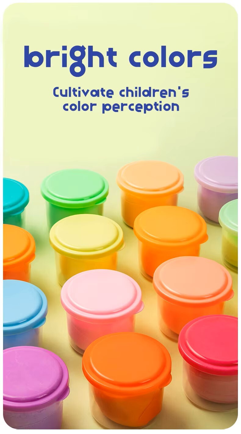 橡皮泥手绘36色安全超轻聚合物造型无毒儿童太空粘土娃娃学生用